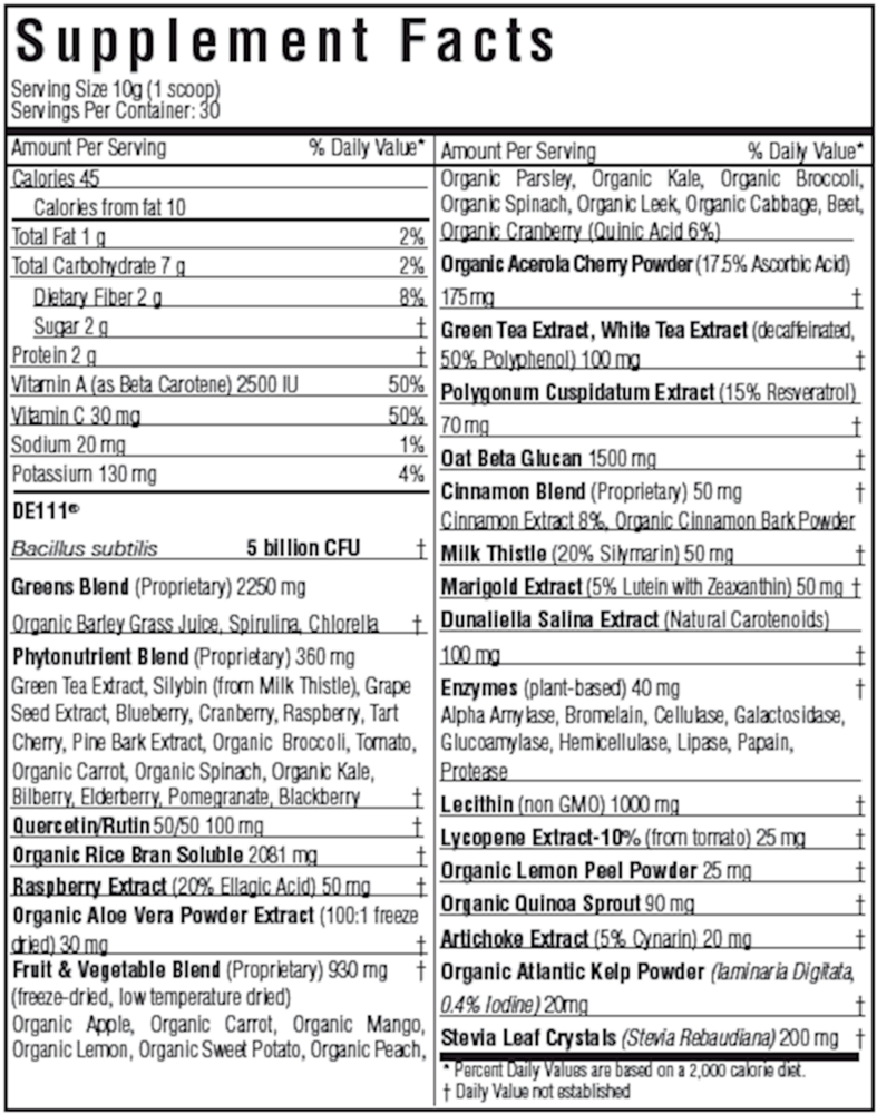 Product image for NanoGreens+ Probiotic - Green Apple.