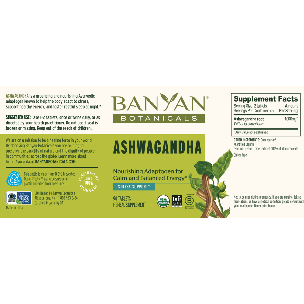 Product image for Ashwagandha Tablets.