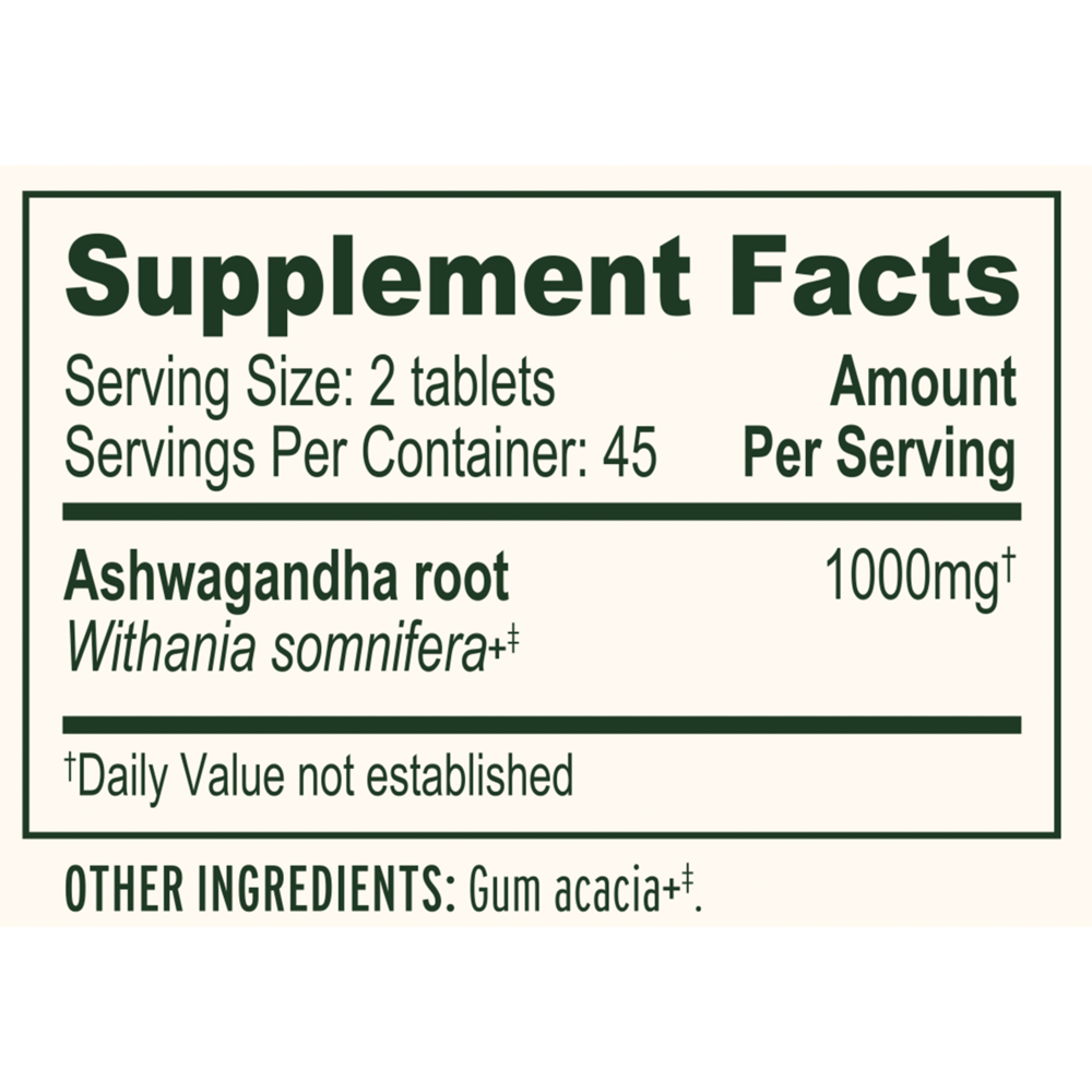 Product image for Ashwagandha Tablets.