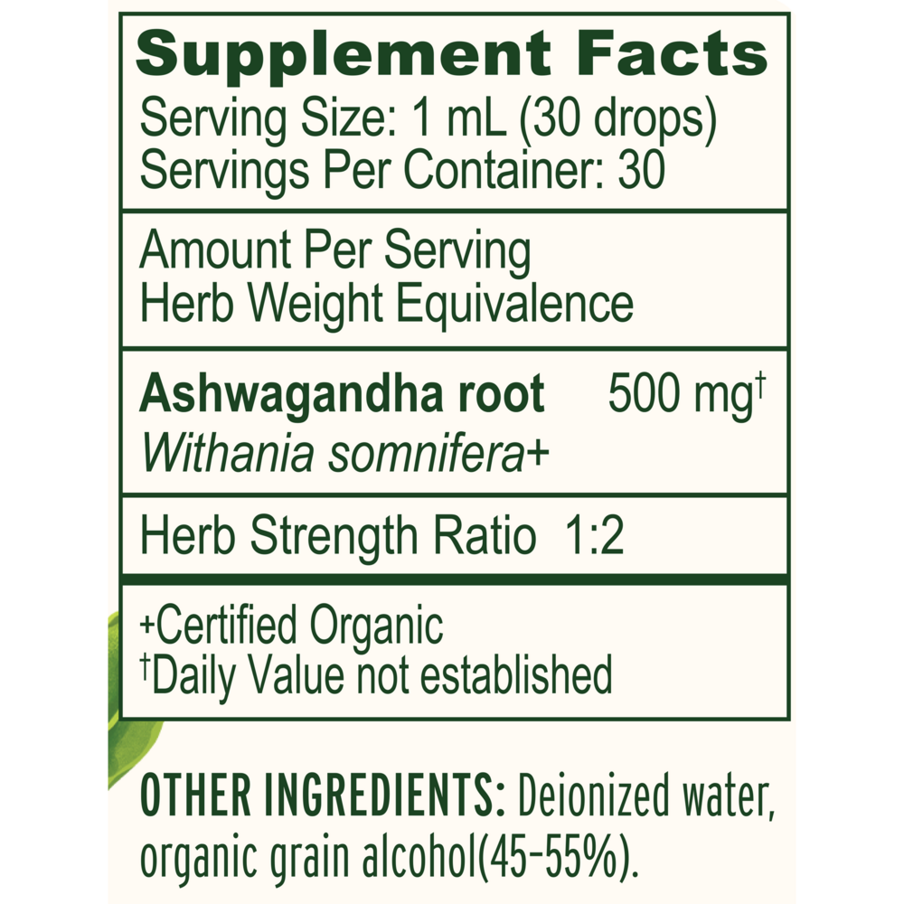 Product image for Ashwagandha Liquid Extract, Organic.