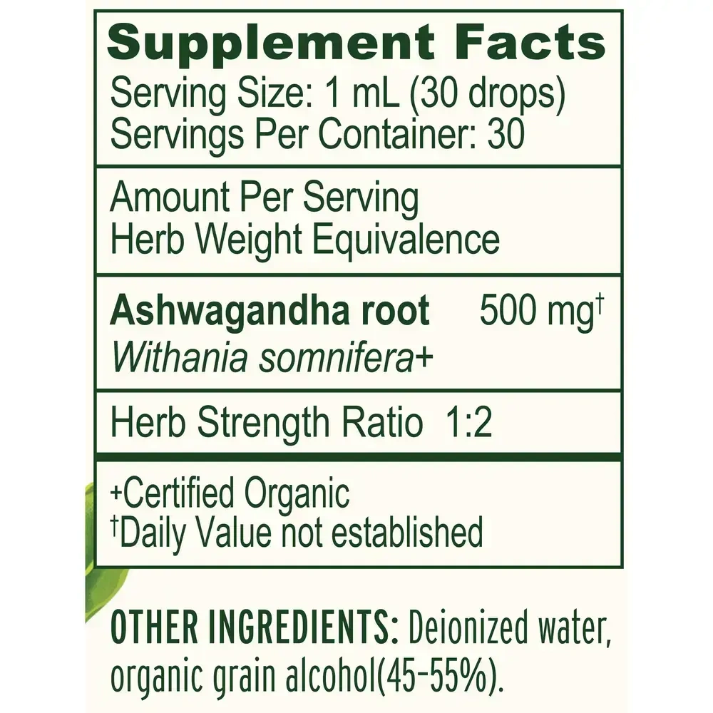 Product image for Ashwagandha Liquid Extract, Organic.