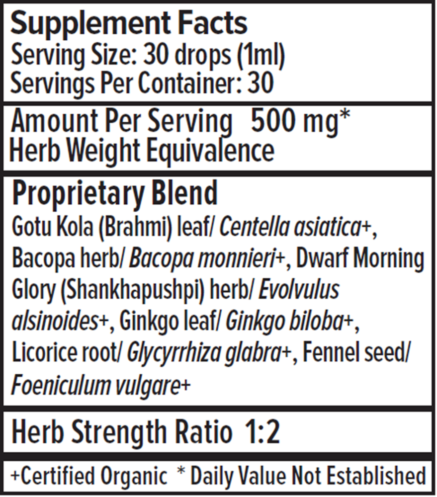 Product image for Focus Liquid Extract, Organic.