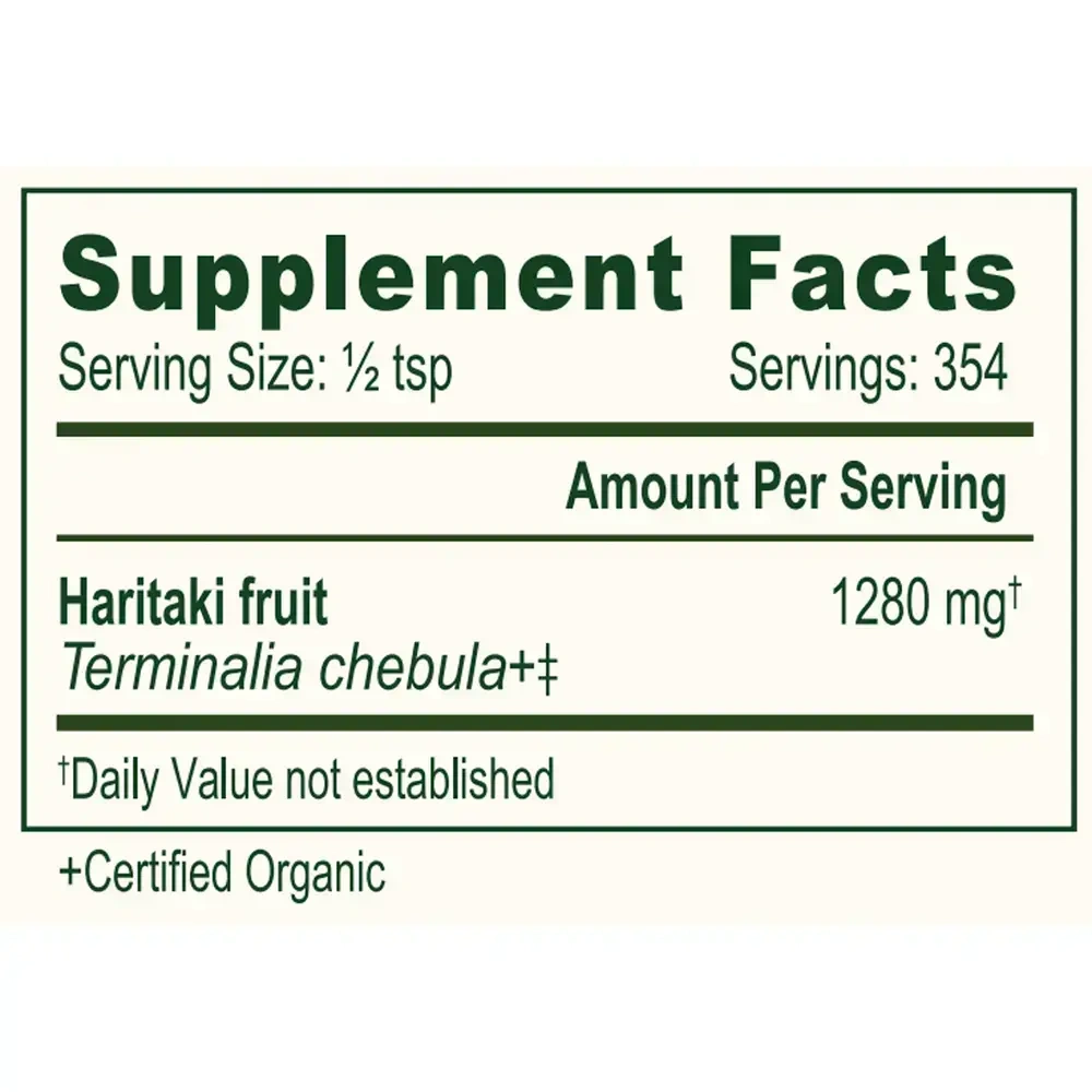 Product image for Haritaki Fruit Powder, Organic.