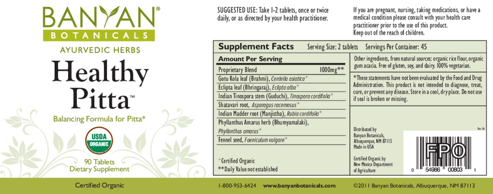 Product image for Healthy Pitta (Organic).