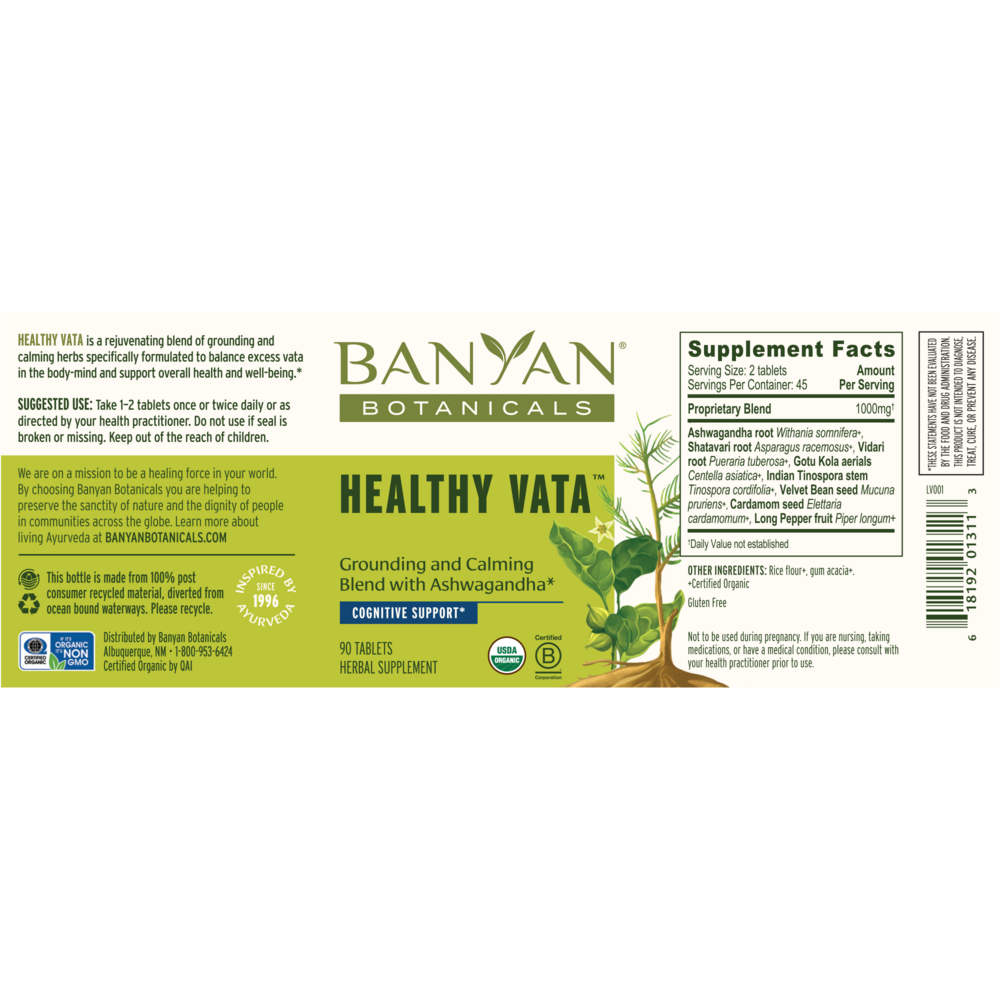 Product image for Healthy Vata (Organic).