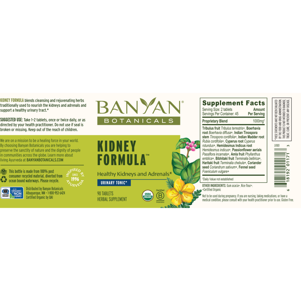 Product image for Kidney Formula Tablets.