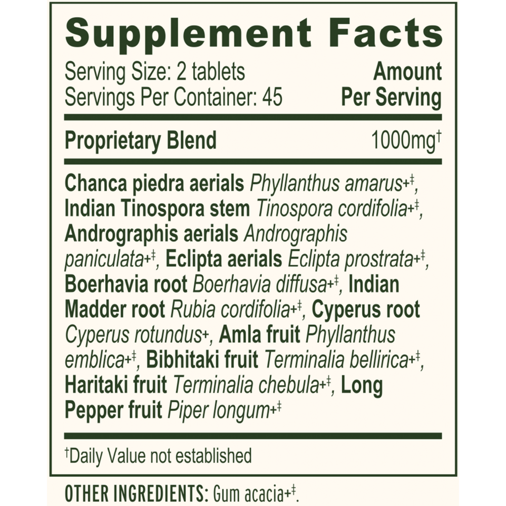 Product image for Liver Formula Tablets.
