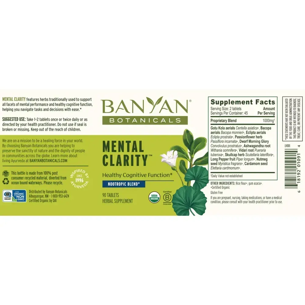 Product image for Mental Clarity Tablets.