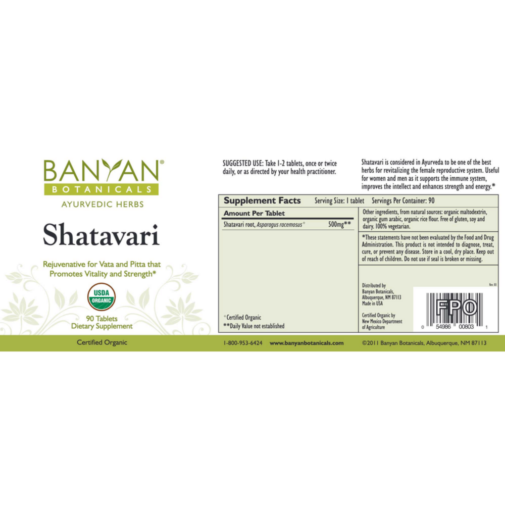 Product image for Shatavari Root Powder, Organic.