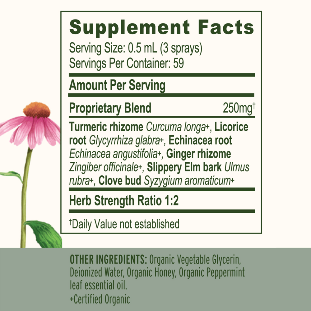 Product image for Throat Soother Spray, Organic.