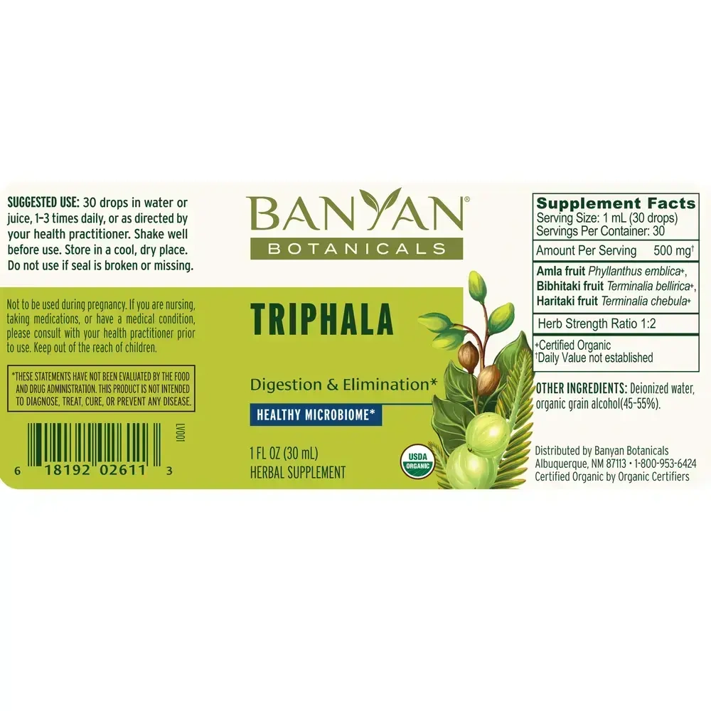 Product image for Triphala Liquid Extract, Organic.
