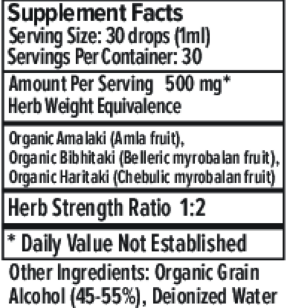 Product image for Triphala Liquid Extract, Organic.