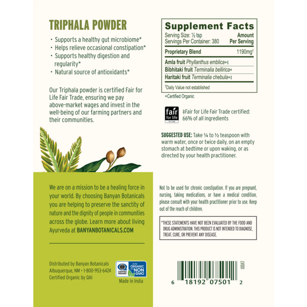 Product image for Triphala Powder.