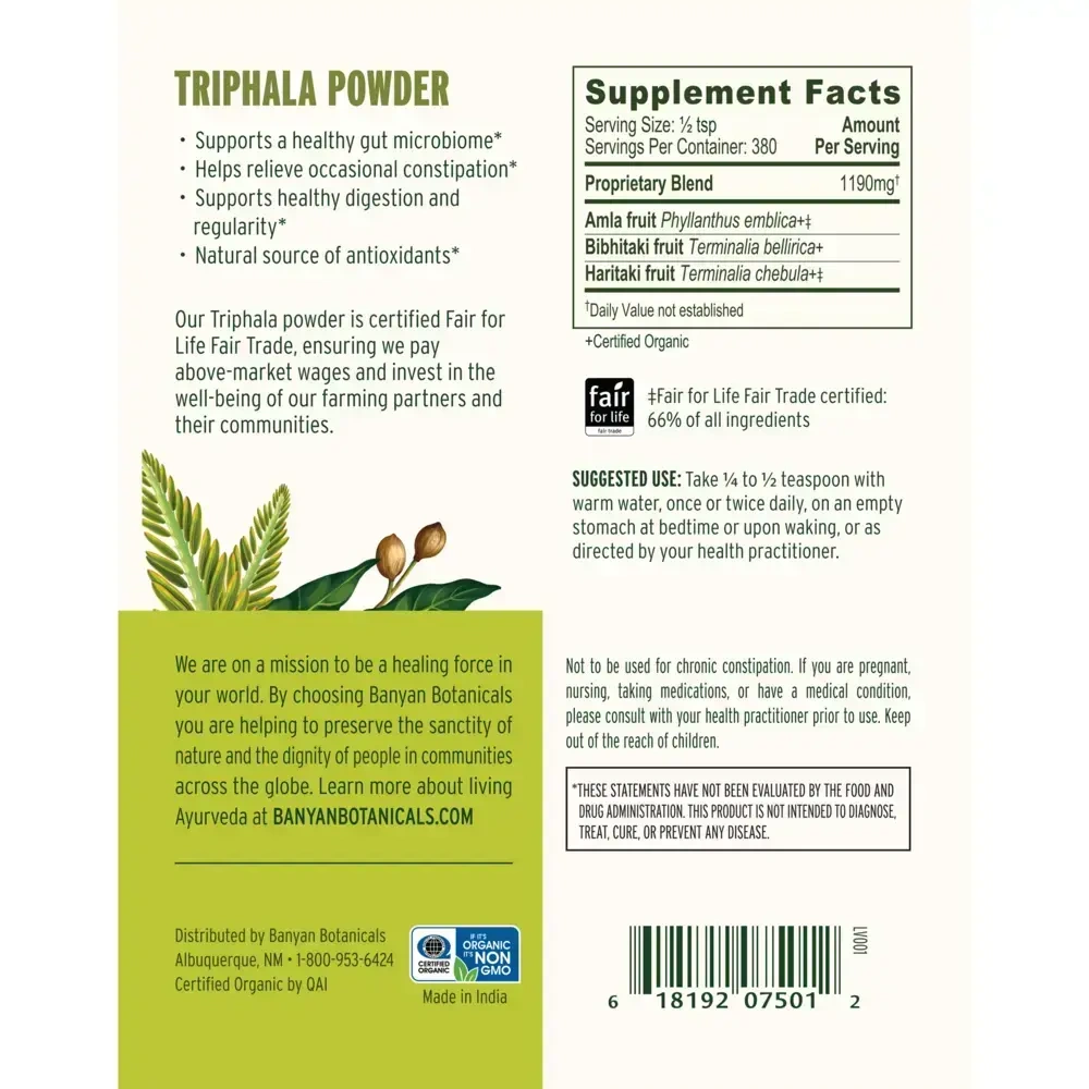 Product image for Triphala Powder.