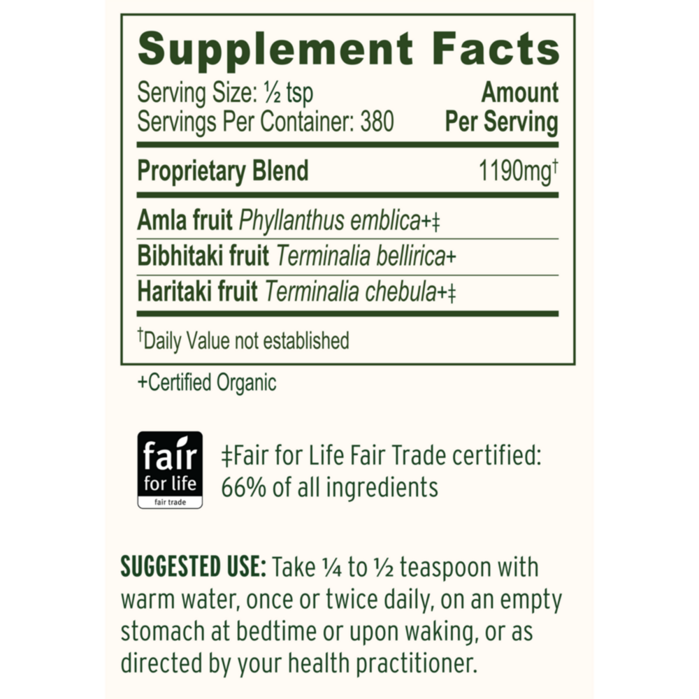 Product image for Triphala Powder.