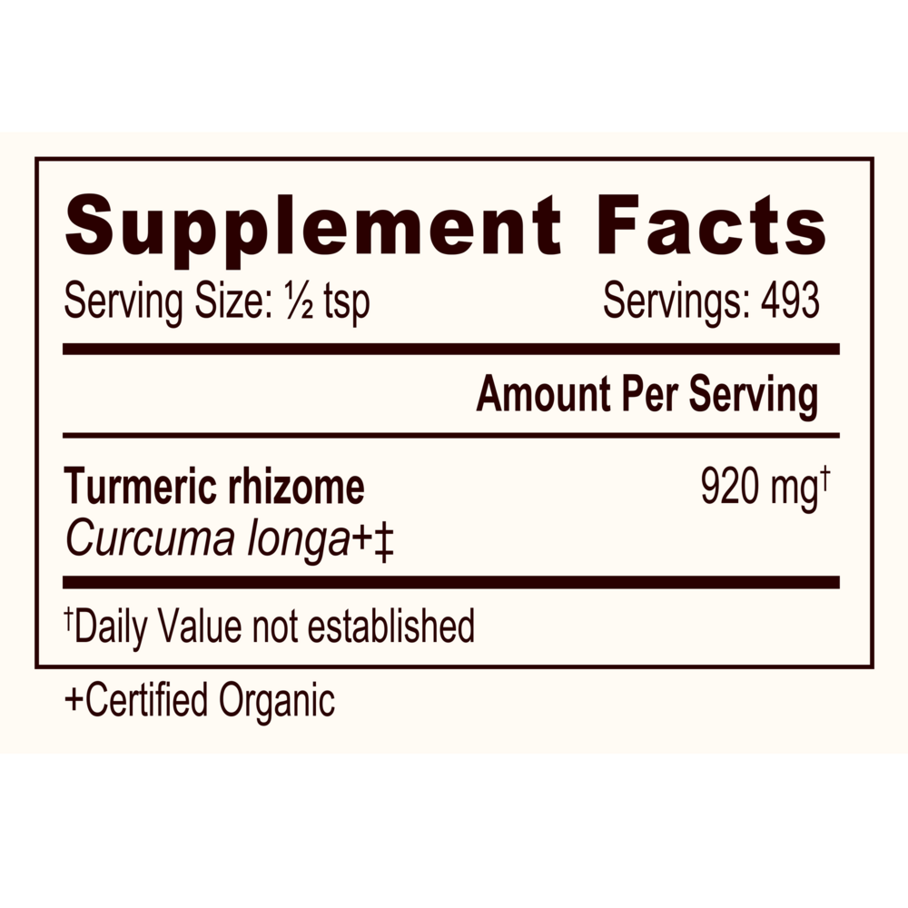 Product image for Turmeric Root Powder, Organic.