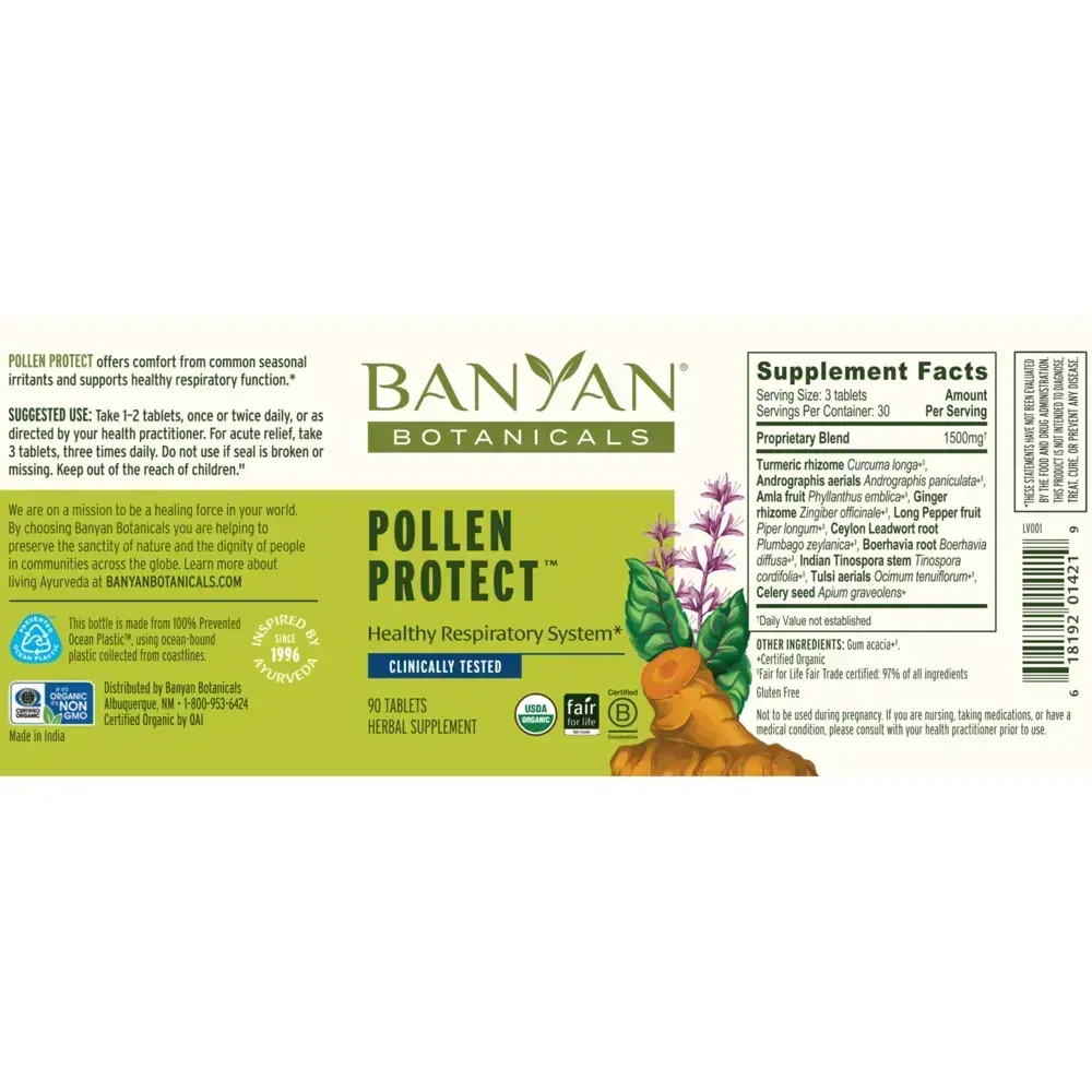 Product image for Pollen Protect Tablets.