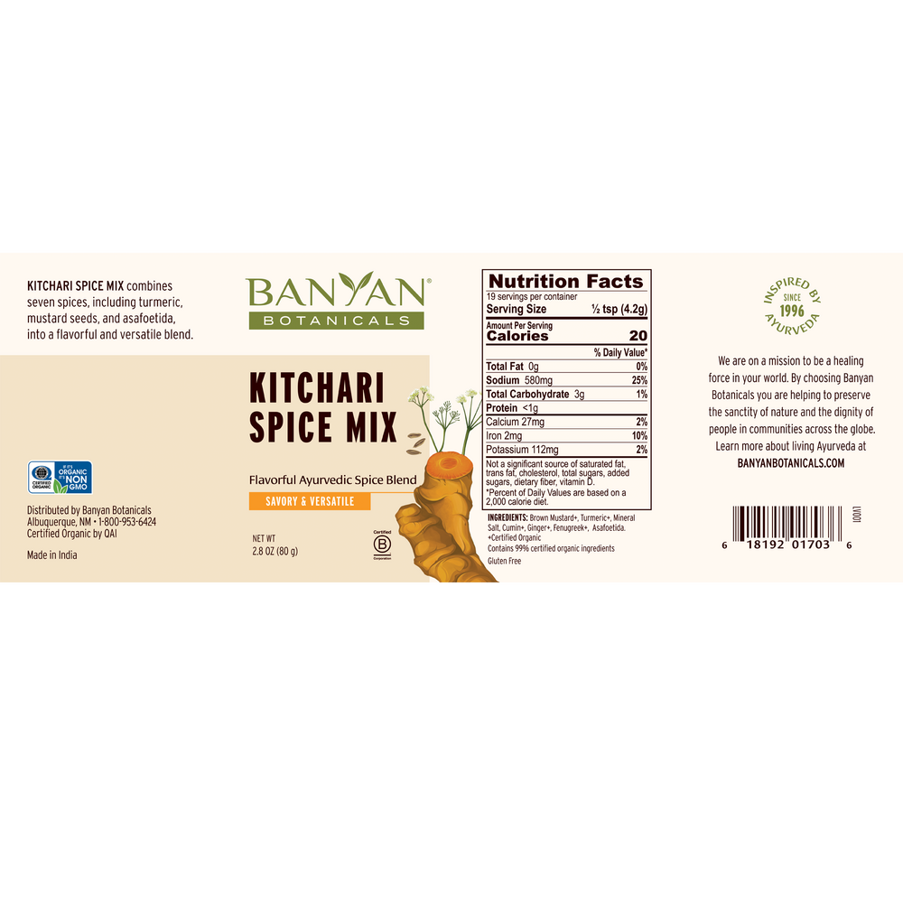 Product image for Kitchari Spice Mix.