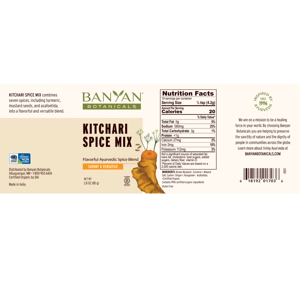 Product image for Kitchari Spice Mix.