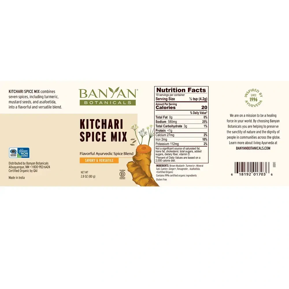 Product image for Kitchari Spice Mix.
