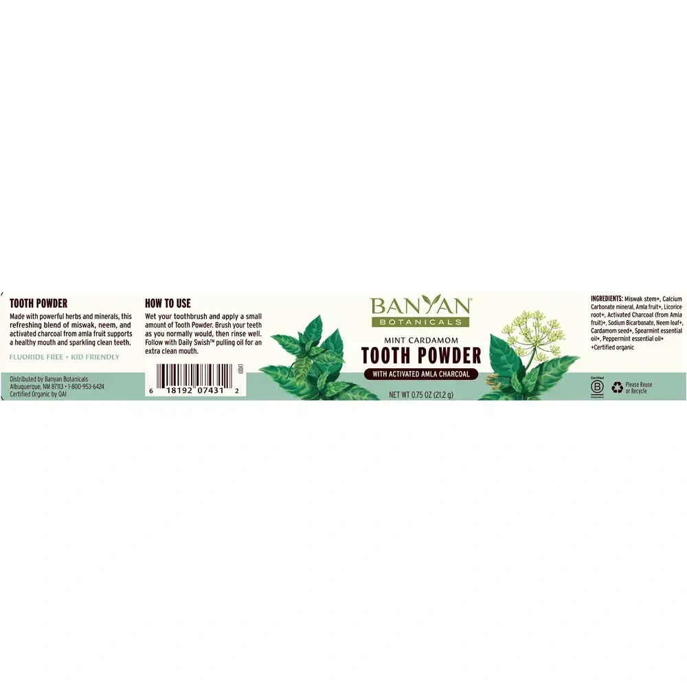 Product image for Tooth Powder Mint Cardamom.