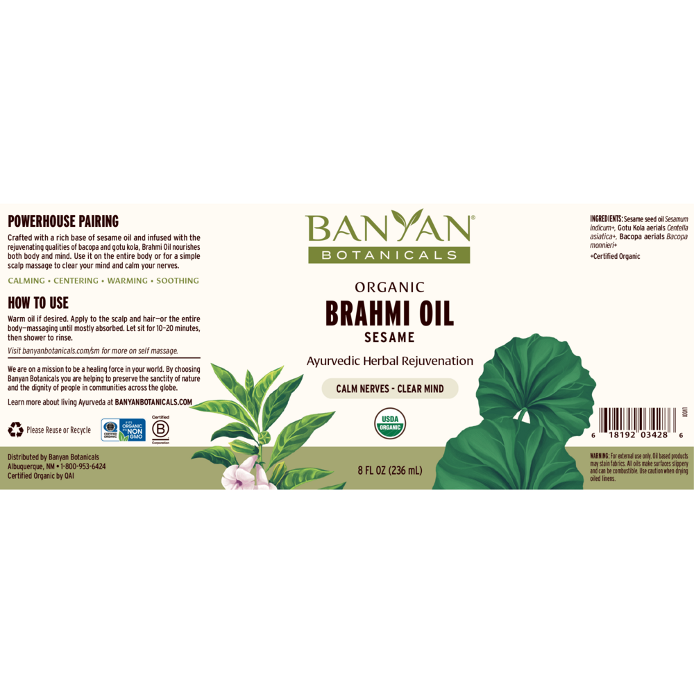 Product image for Brahmi Oil Sesame, Organic.
