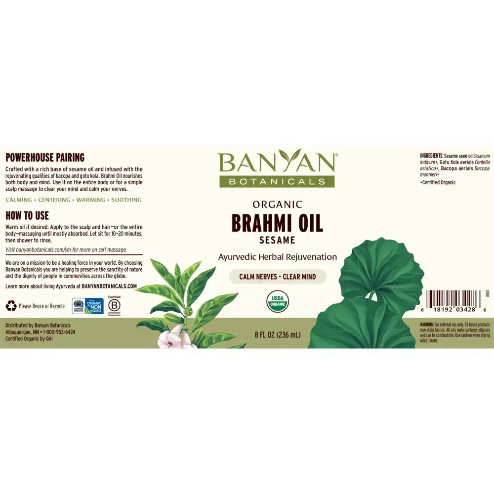 Product image for Brahmi Oil Sesame, Organic.