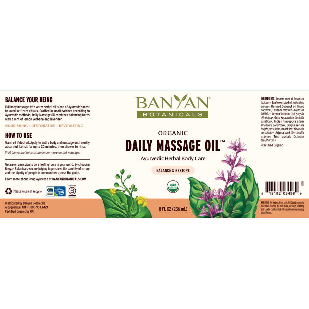 Product image for Daily Massage Oil.