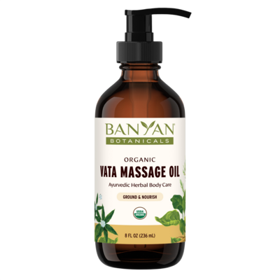 Vata Massage Oil, Organic 8 Ounces