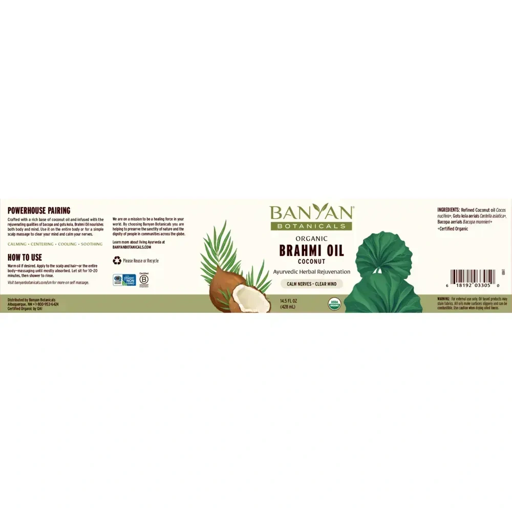 Product image for Brahmi Oil, Coconut.