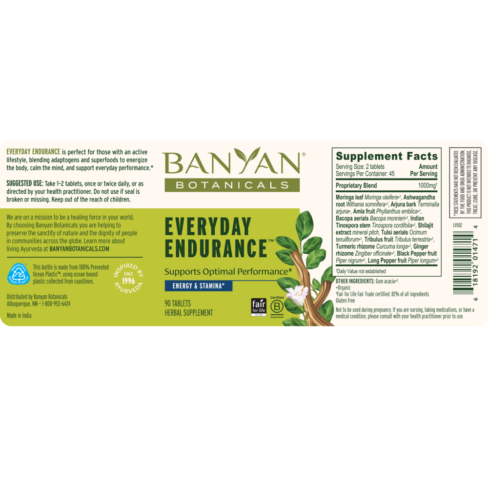 Product image for Everyday Endurance Tablets.