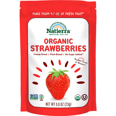 Organic Freeze Dried Strawberry 1.2 Ounces