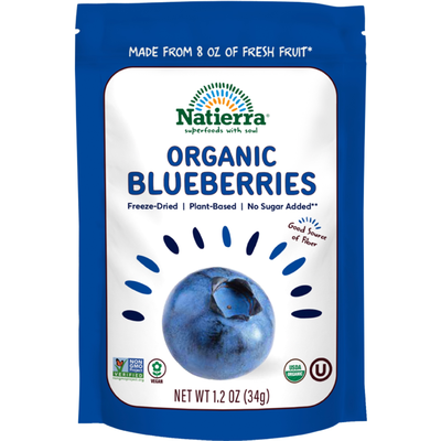 Organic Freeze Dried Blueberries 1.2 Ounces