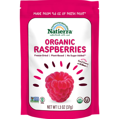 Organic Freeze Dried Raspberries 1.3 Ounces