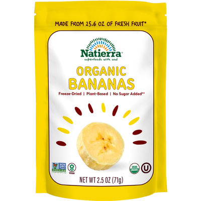 Organic Freeze Dried Banana 2.5 Ounces