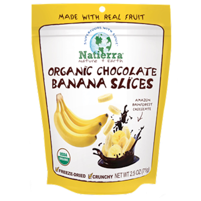 Chocolate Banana Slices Organic 2.5 2.5 Ounces