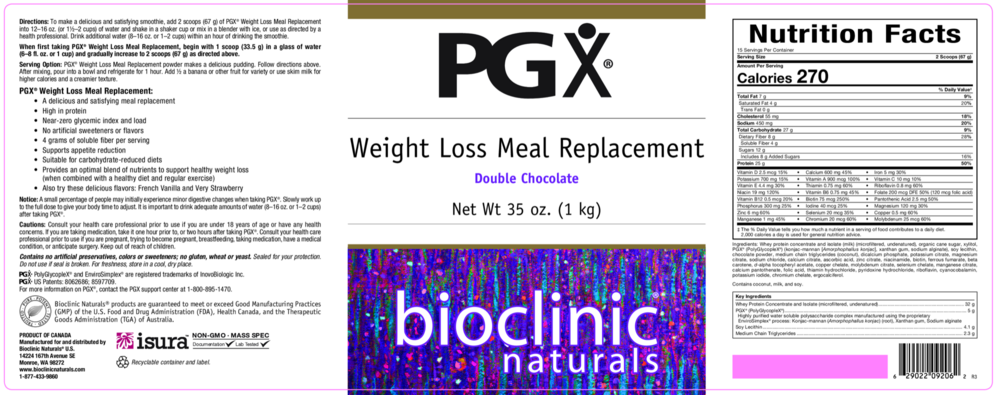 Product image for PGX WeightLoss Meal Replacement Chocolate.
