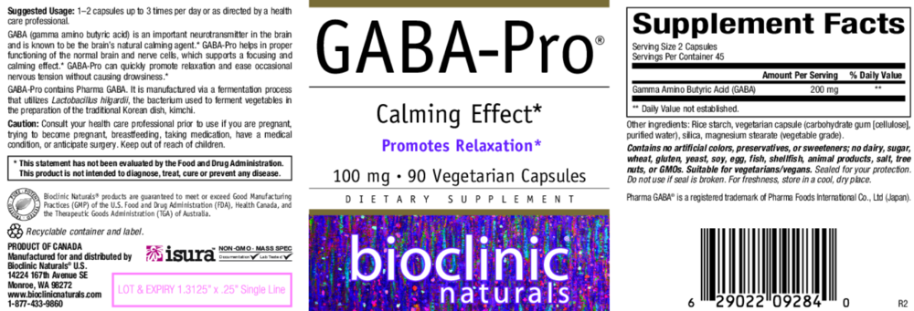 Product image for GABA-Pro Calming Effect.