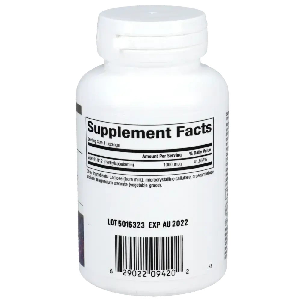 Product image for B12 Methylcobalamin 1000mcg.