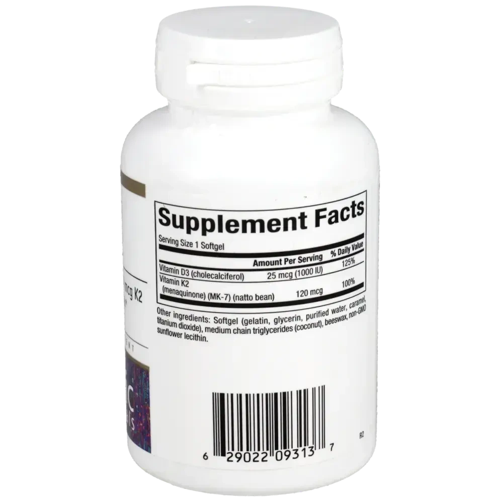 Product image for Vitamin K2 and D3.