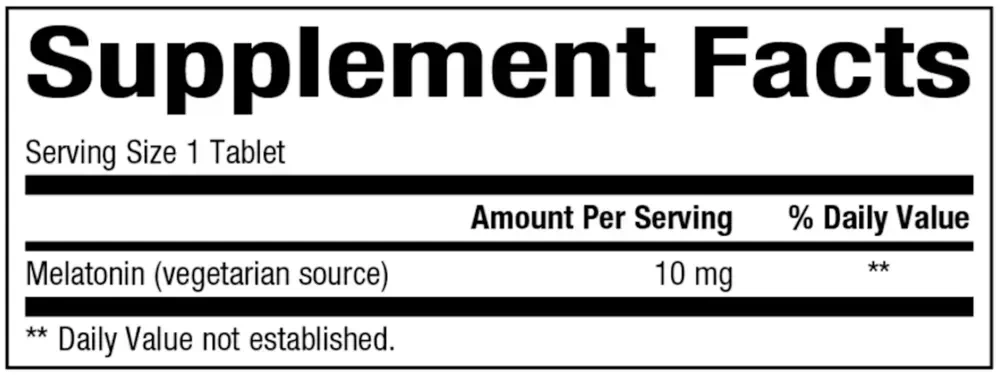 Product image for Melatonin 10mg.