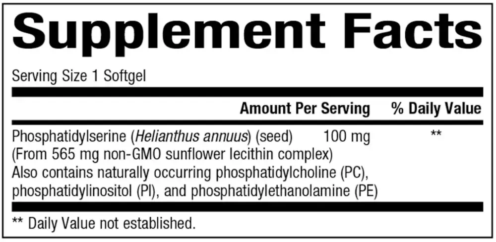 Product image for Phosphatidylserine.