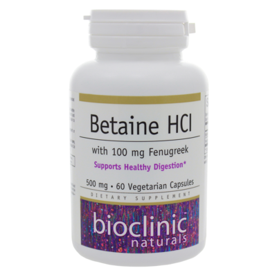 Betaine HCI w/ Fenugreek 60 capsules Betaine HCI w/ Fenugreek 60 capsules