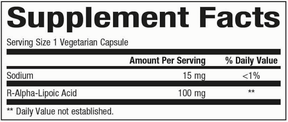 Product image for R-Alpha-Lipoic Acid.