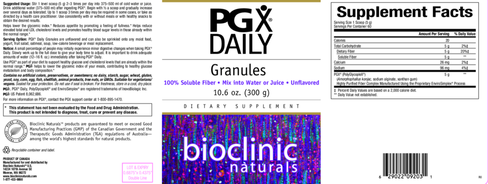 Product image for PGX Daily Granules.