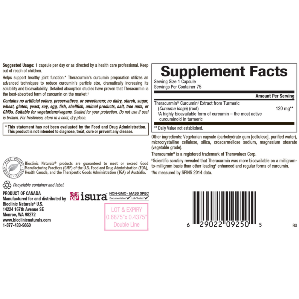 Product image for Theracurmin 2x 120mg.