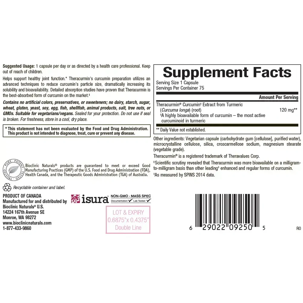 Product image for Theracurmin 2x 120mg.