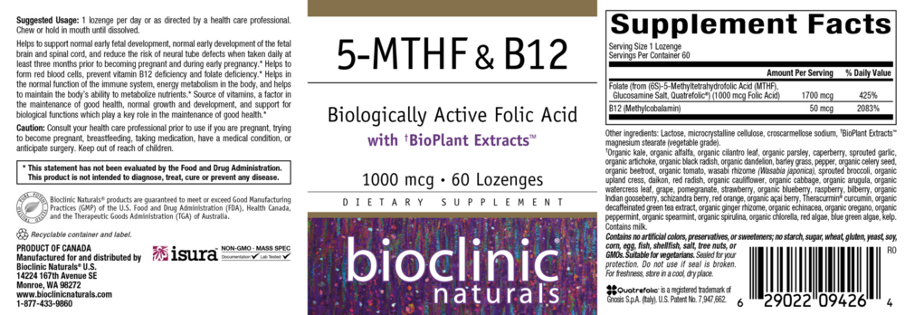 Product image for 5-MTHF and B12.