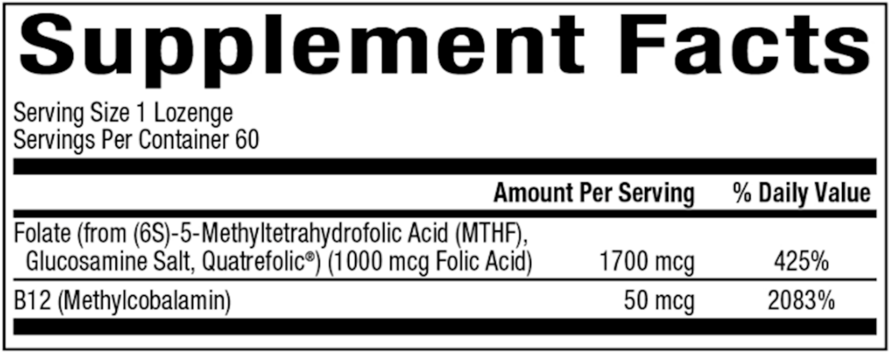 Product image for 5-MTHF and B12.