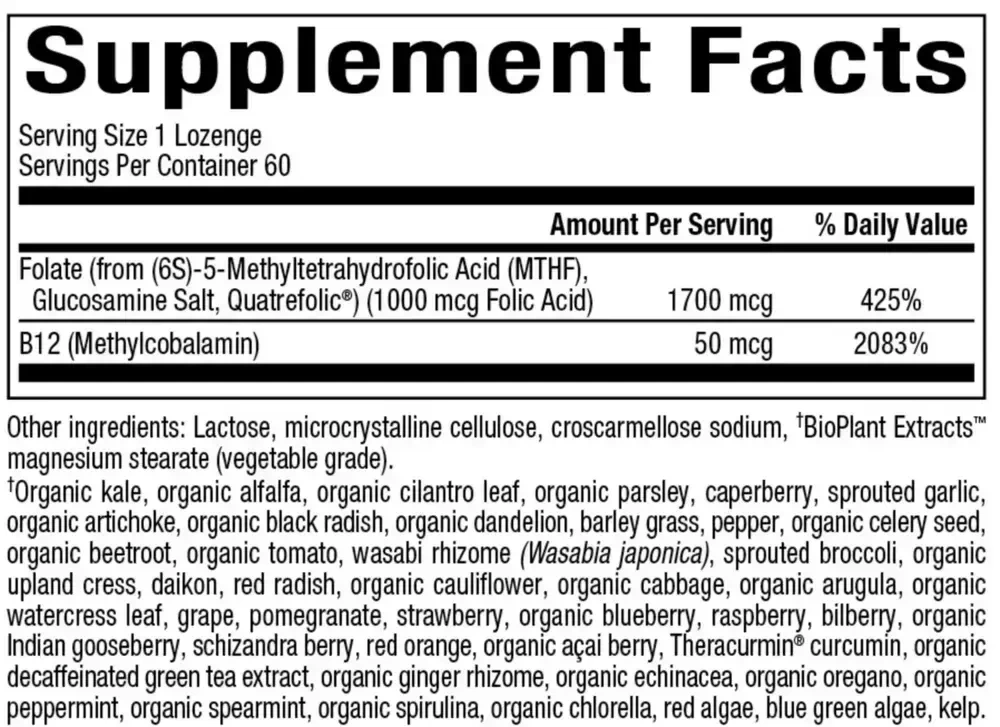 Product image for 5-MTHF and B12.